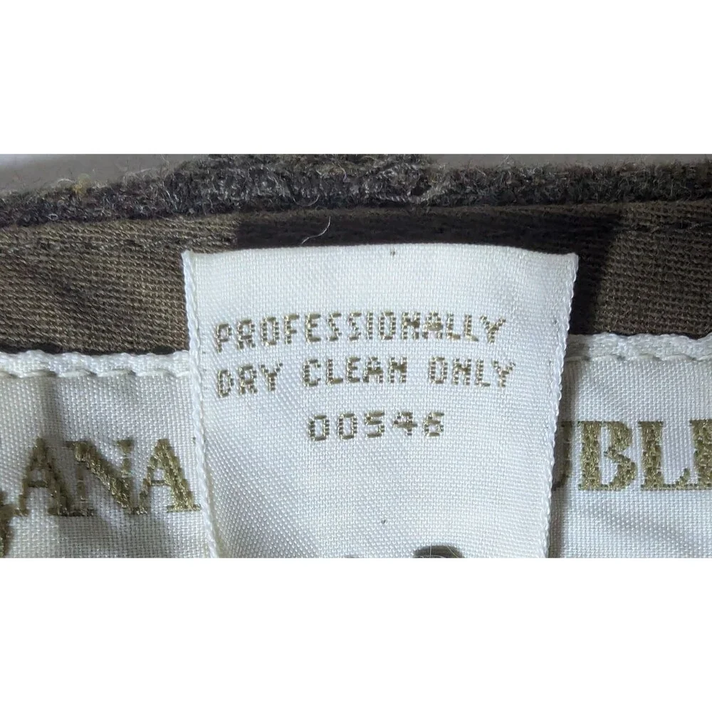 Vintage Banana Republic Men's 100% Wool Heavy Flannel Dress Pants 40 Long Cuffed